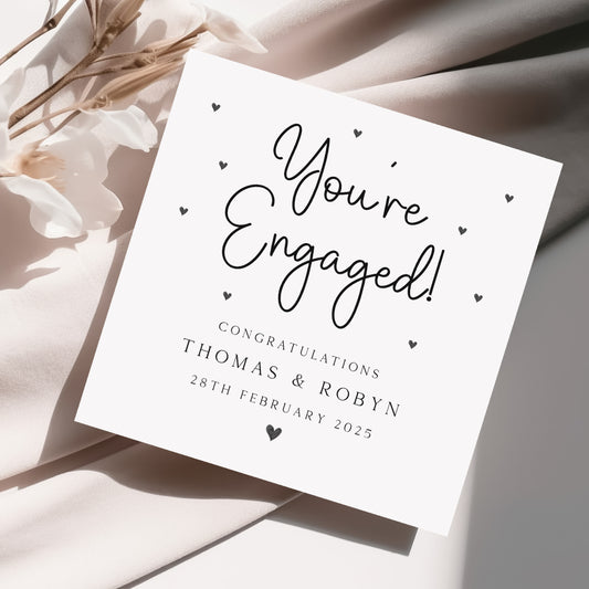 Personalised 'You're Engaged!' Engagement Card