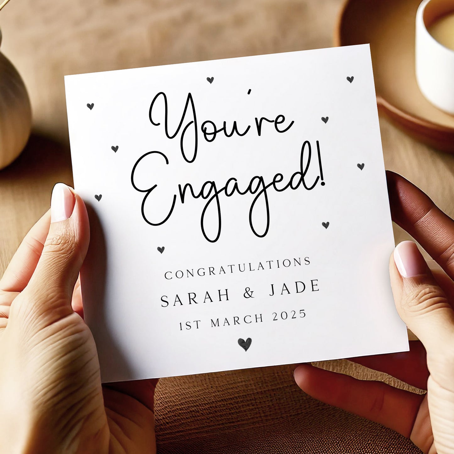 Personalised 'You're Engaged!' Engagement Card