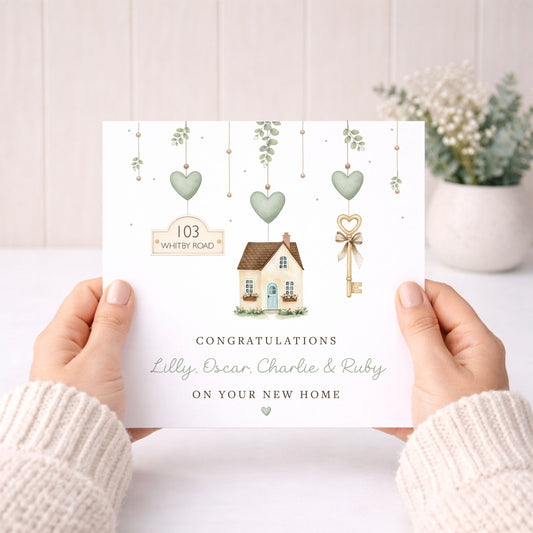 Personalised New Home Card