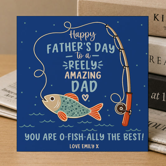Personalised Fishing Father’s Day Card