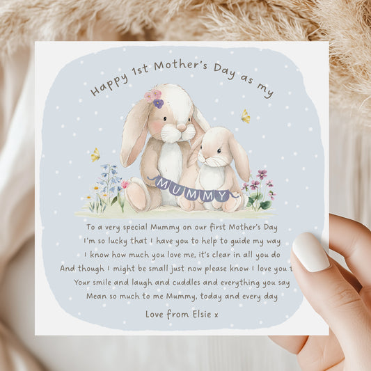 1st Mothers Day Mummy Card