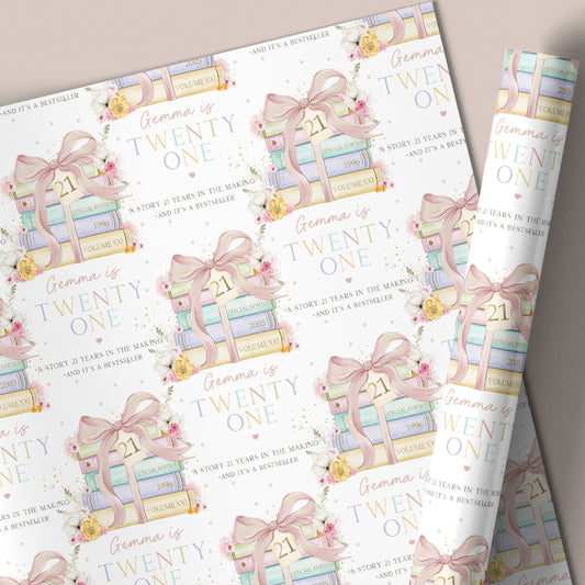 21st Birthday Wrapping Paper