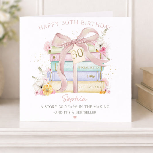Personalised 30th Birthday Card