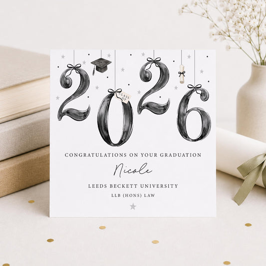 Personalised Graduation Card 2026