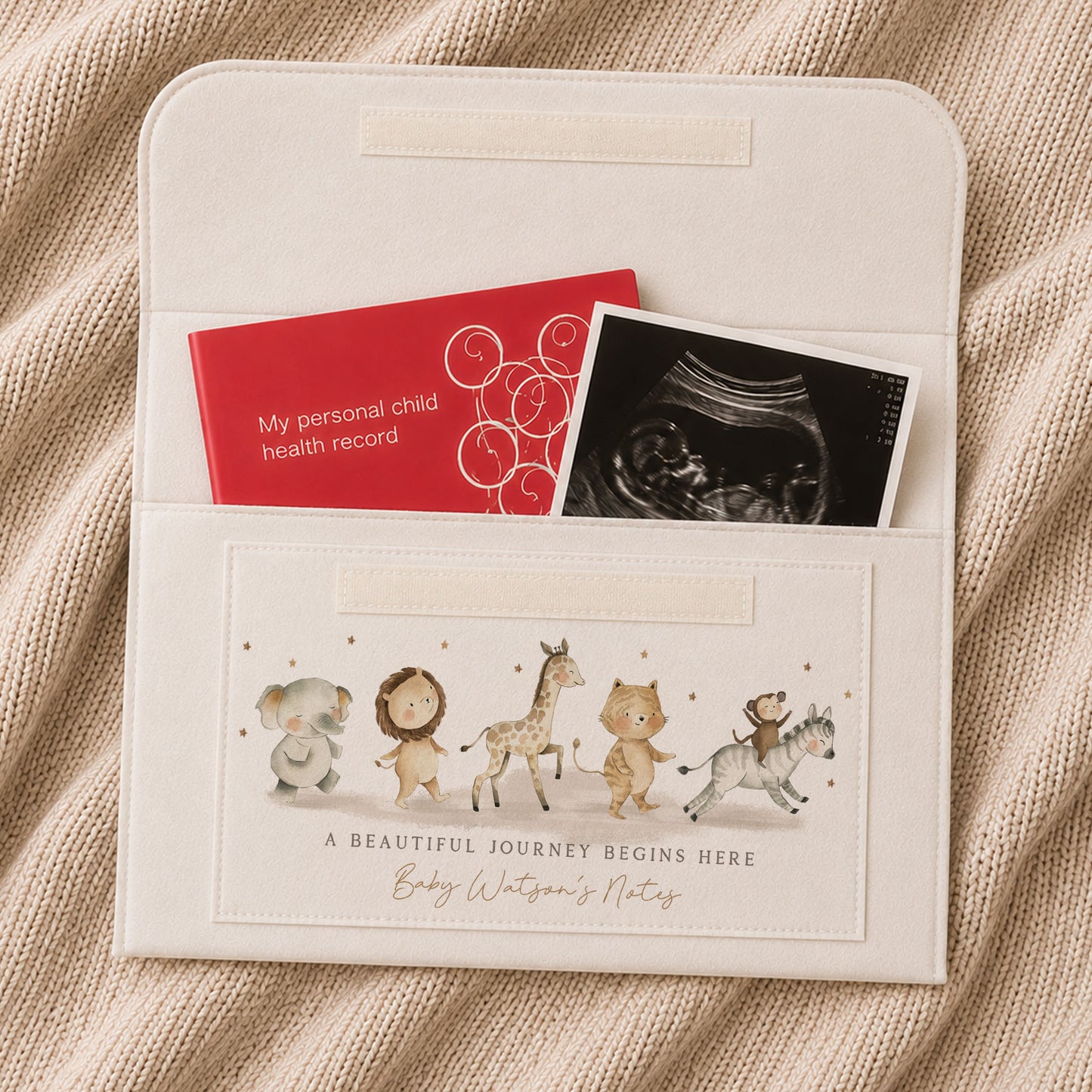 Custom Safari Pregnancy Notes Folder