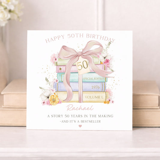 50th Birthday Card Personalised