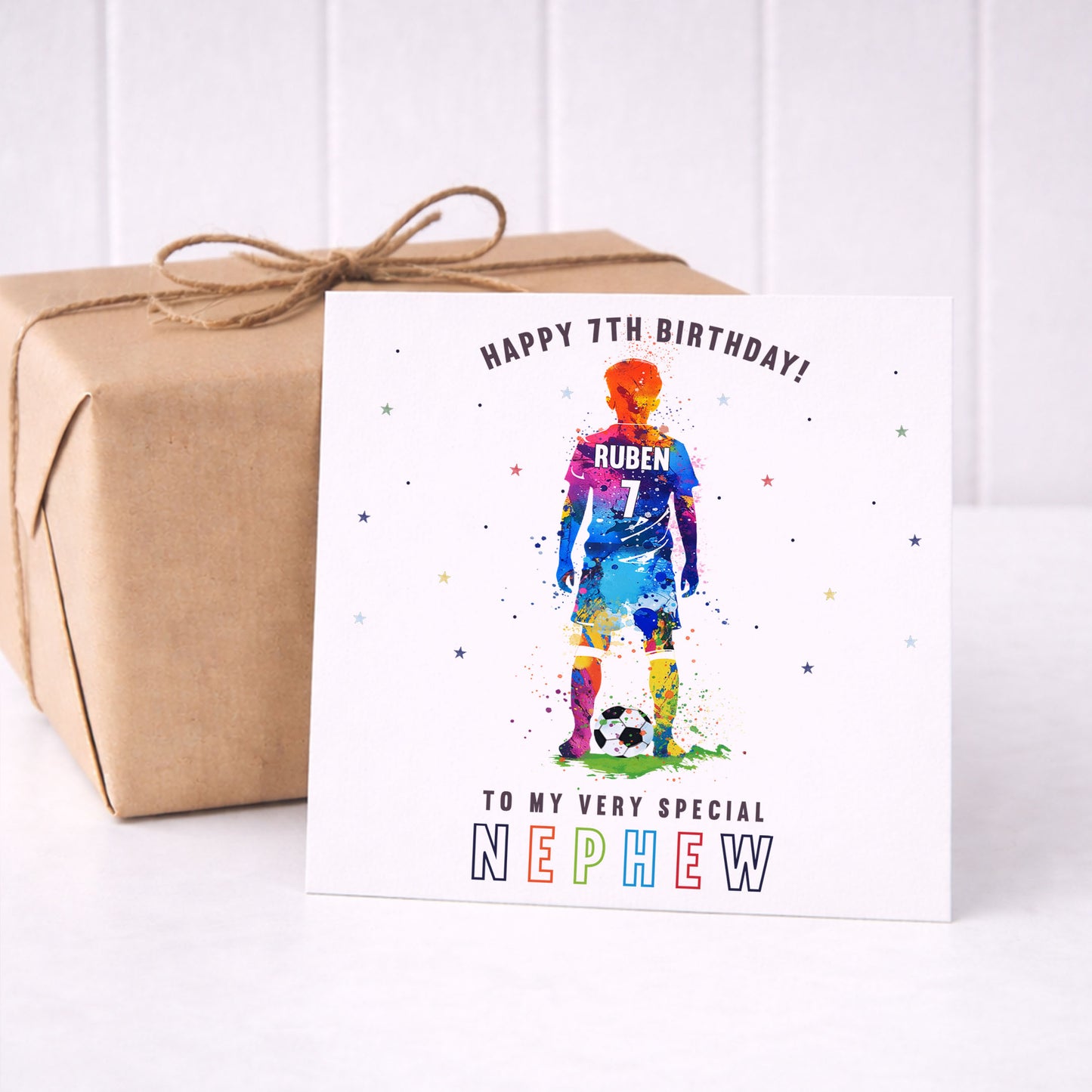 Personalised Boy's Football Wrapping Paper