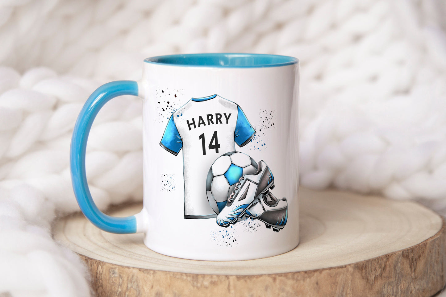 Personalised Boy's and Girl's Football Mug