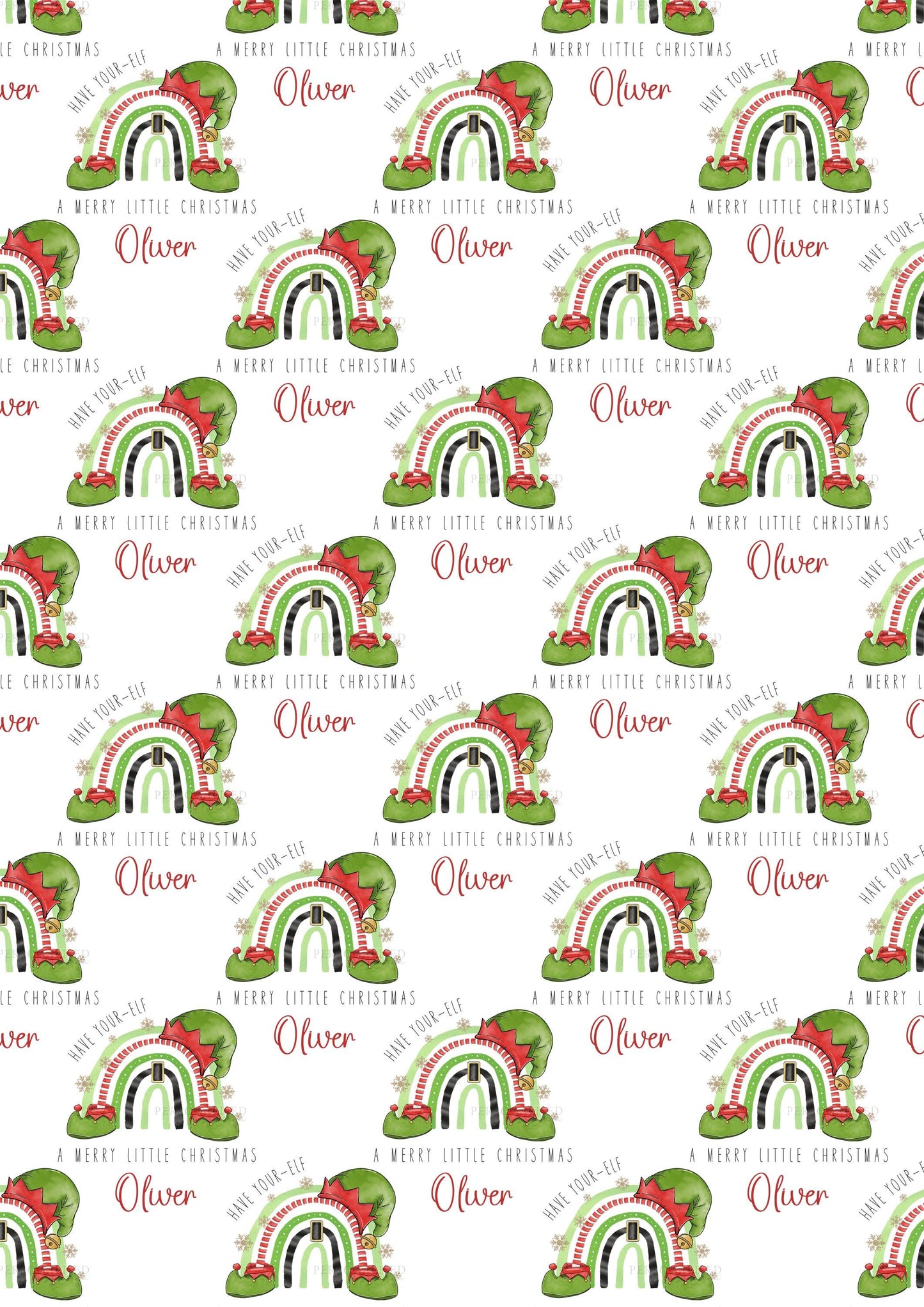 Personalised Elf Christmas Card for Son, Daughter, Grandson, Granddaughter, Nephew, Niece, Godson, Goddaughter, Special Girl, Special Boy