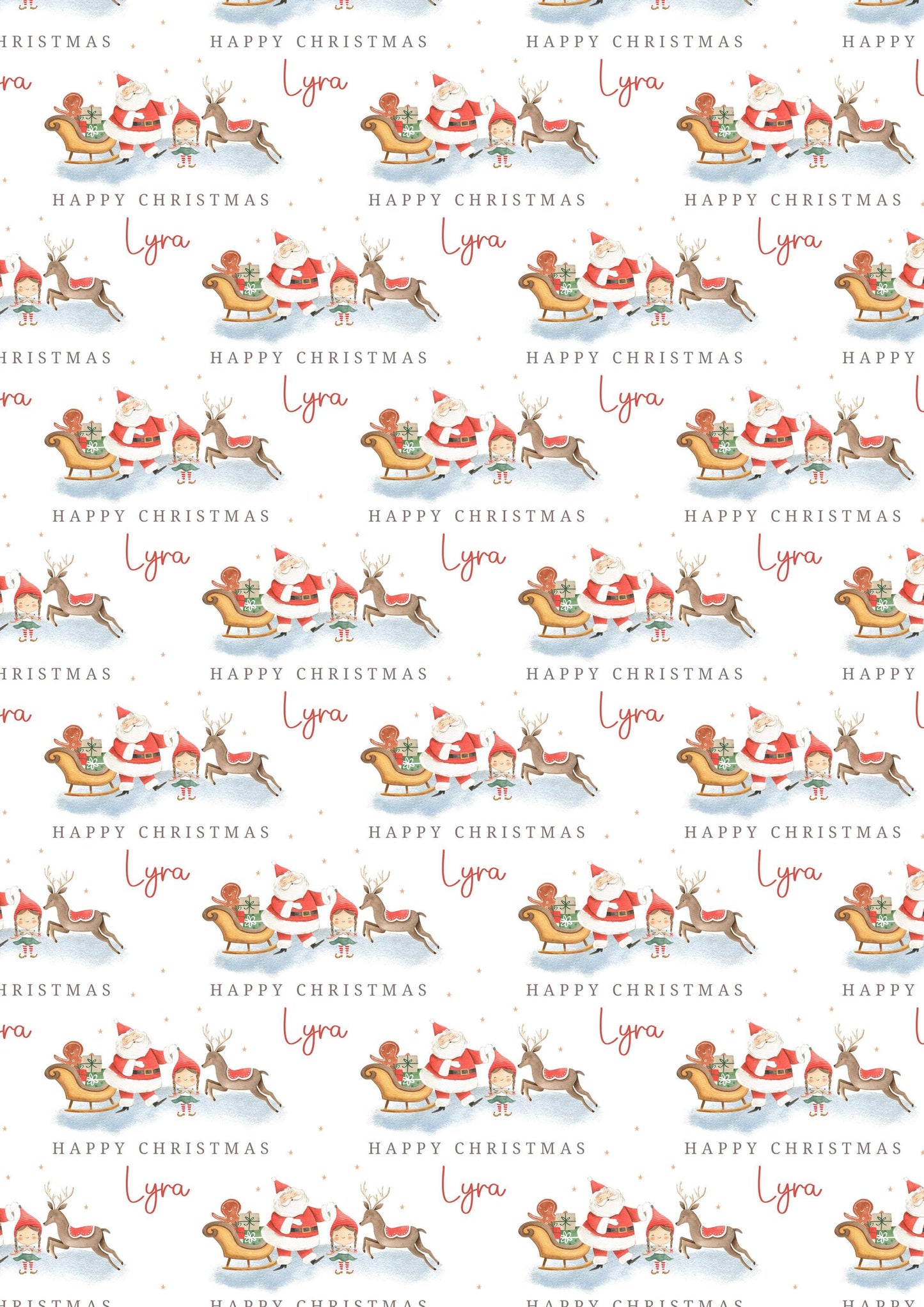 Kids Christmas Card Personalised for Son, Daughter, Grandson, Granddaughter, Niece, Nephew, Godson, Goddaughter, Little Boy or Girl Elf