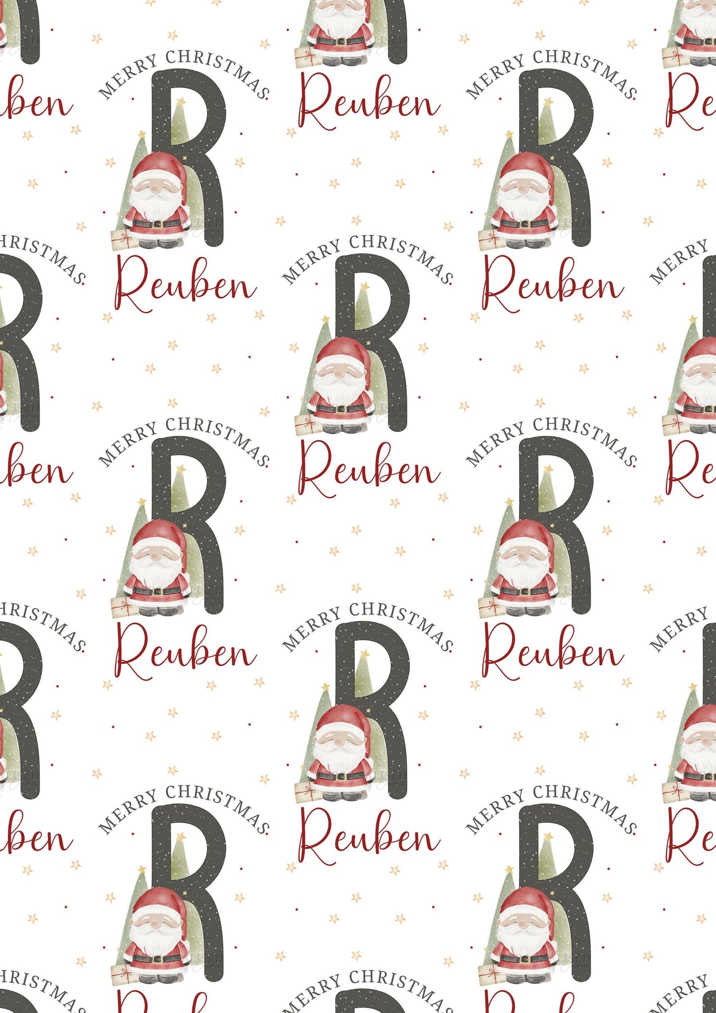 Boy's Christmas Gift Wrapping Paper, Personalised Christmas Wrapping Paper for Son, Grandson, Nephew, Godson, Special Little Boy
