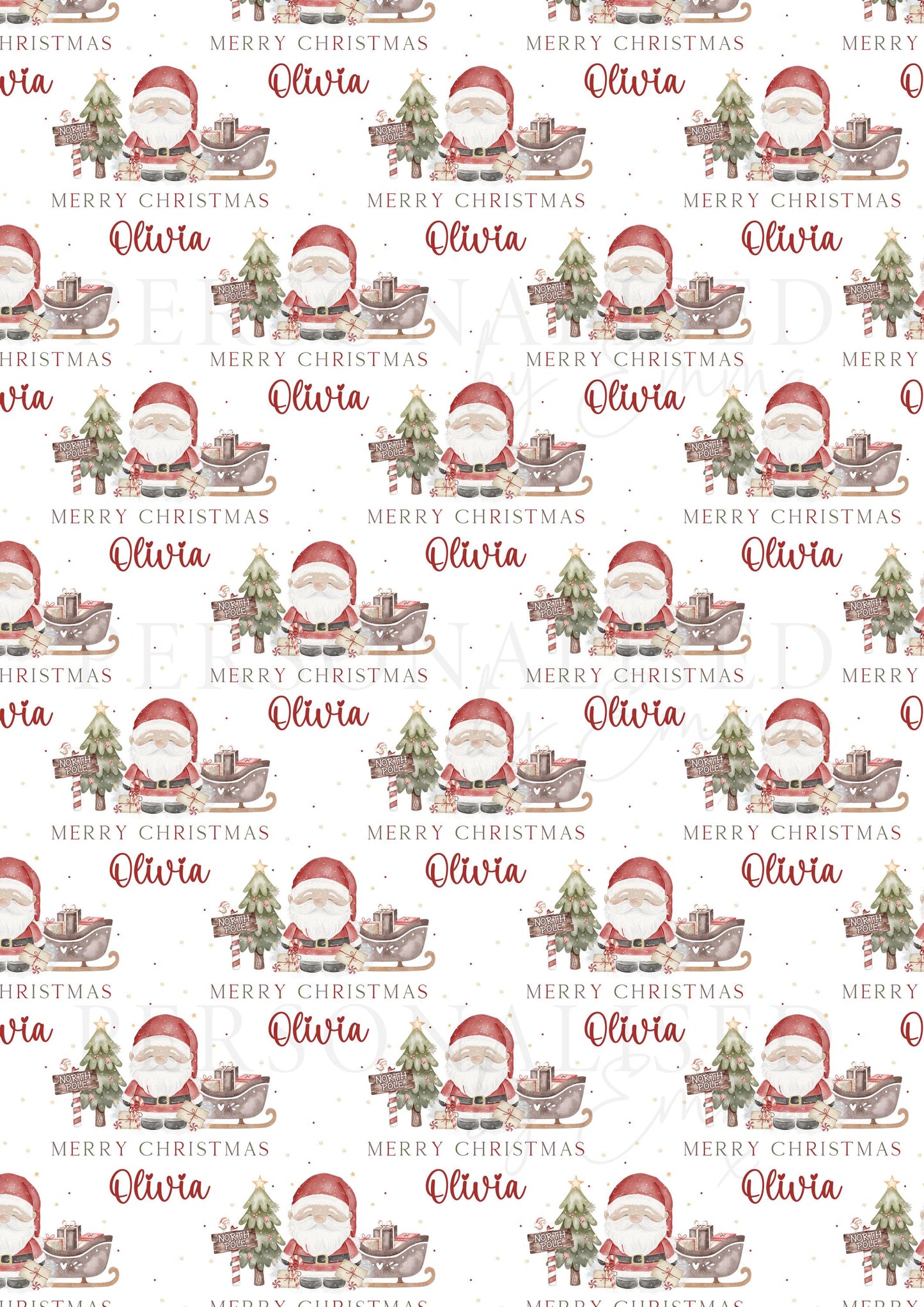 Girl's Christmas Card, Personalised Christmas Card for Daughter, Granddaughter, Sister, Niece, Goddaughter, Special Little Girl