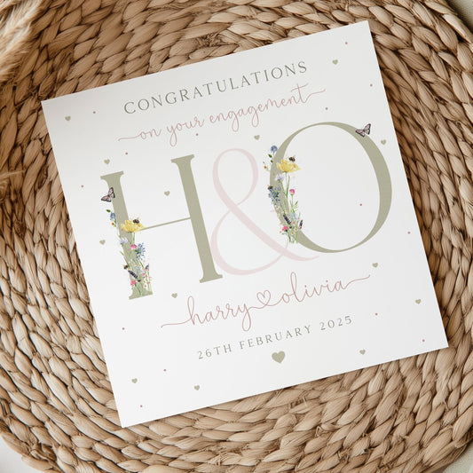 Personalised Engagement Card, Congratulations on your Engagement Card for Son, Daughter, Sister, Brother, Special Couple, Special Friends