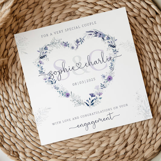 Engagement Card Personalised for a Special Couple, Son & His Fiancée, Daughter and Future Son-in-Law, Any Relation on your Engagement Card