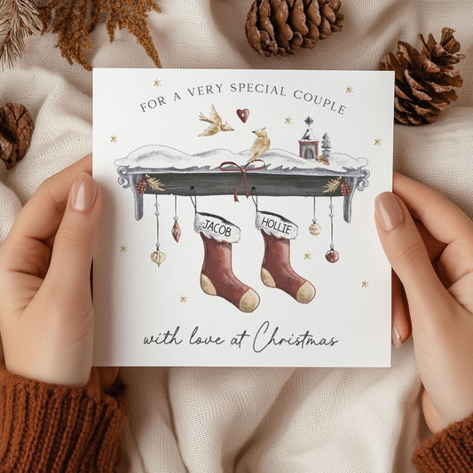 Personalised Christmas Both of You, Couple Chrismtas Card