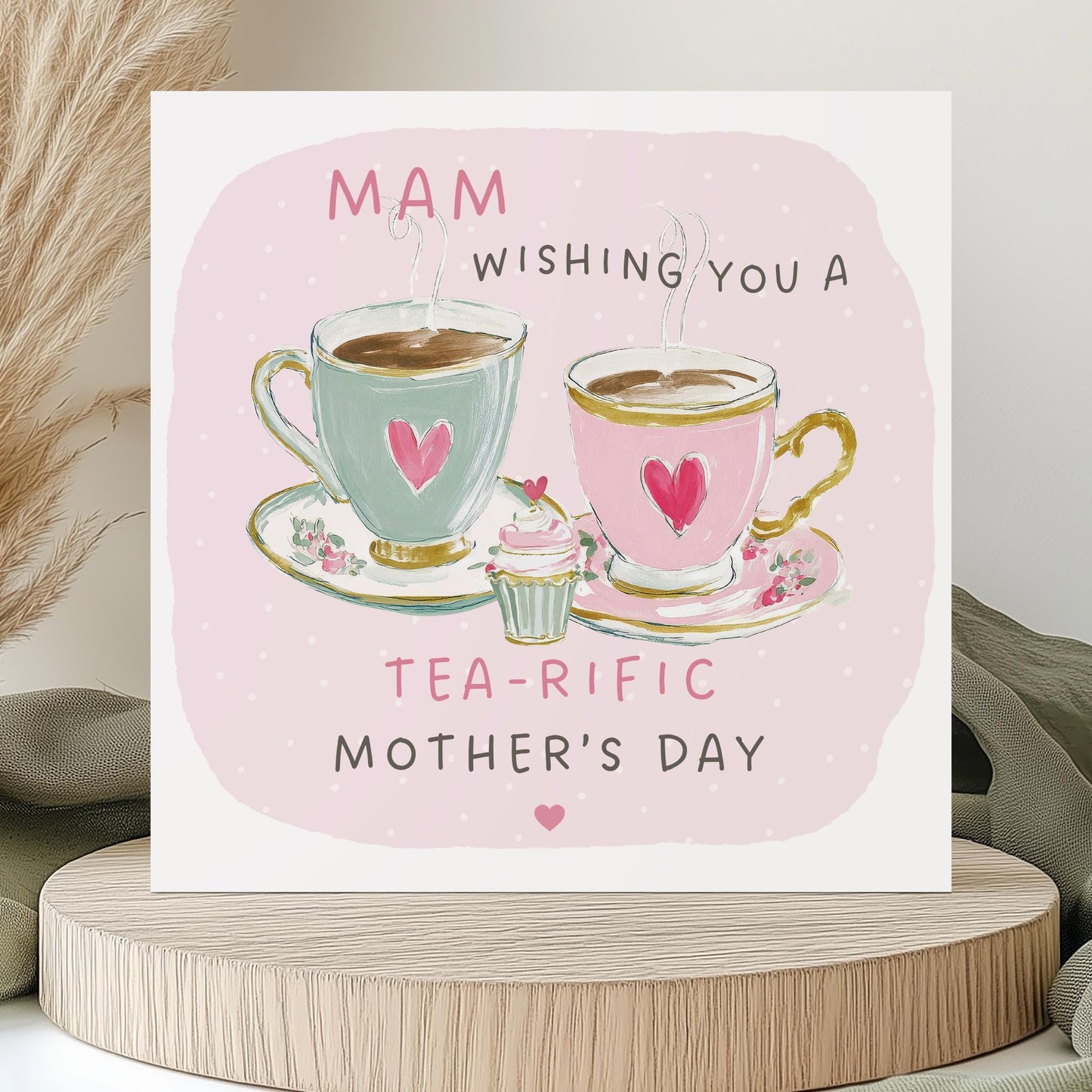 Tea-rific Mother’s Day Card – Cute Teacup Card for Mum, Nan or Granny