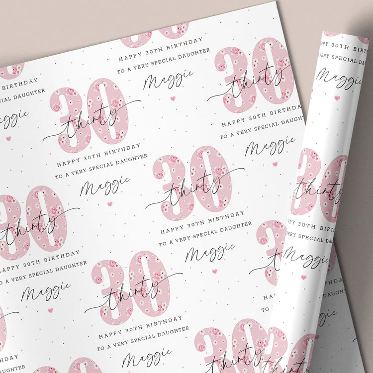 30th Birthday Wrapping Paper