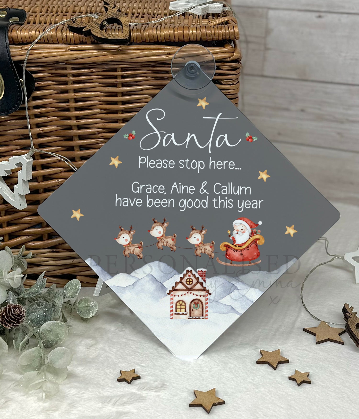 Santa Stop Here Signs