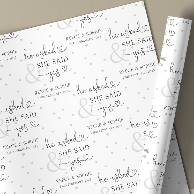 Engagement Wrapping Paper
