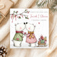 Personalised Christmas Card for Couple – Polar Bears
