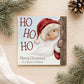 Personalised Peaking Santa Christmas Card – Ho Ho Ho