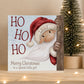 Personalised Peaking Santa Christmas Card – Ho Ho Ho