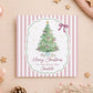 Personalised Pink Christmas Card for Her – Christmas Tree