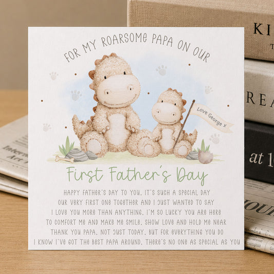 Granda First Father's Day Card Personalised