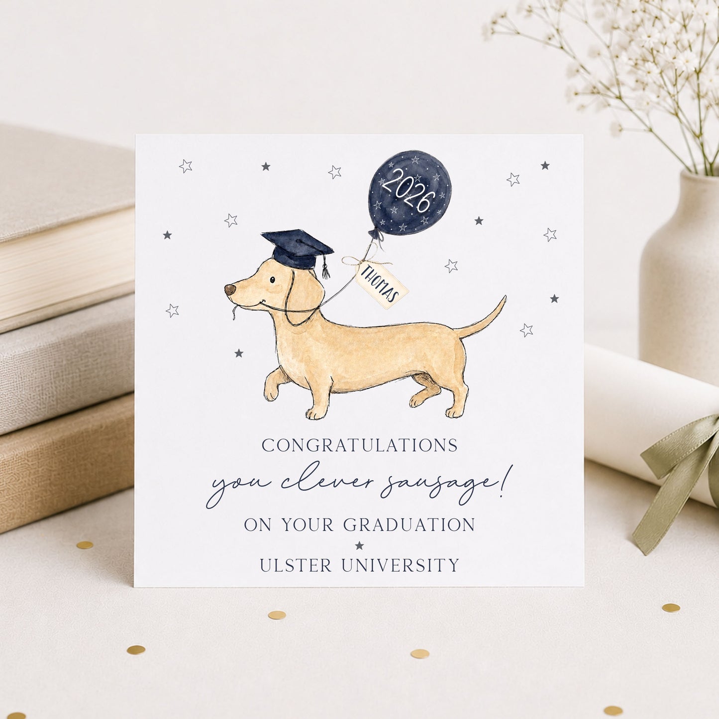 Funny Graduation Card Personalised