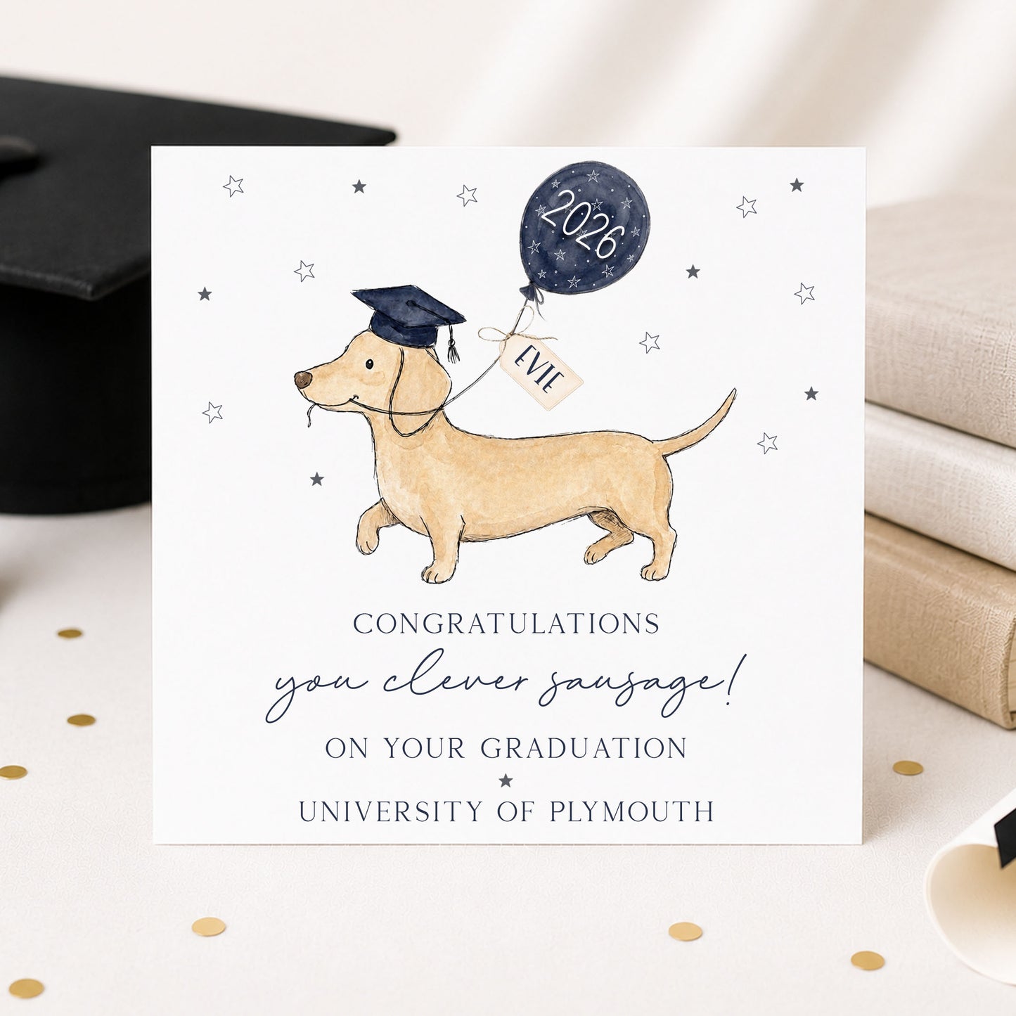 Funny Graduation Card Personalised