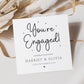 Personalised 'You're Engaged!' Engagement Card