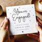 Personalised 'You're Engaged!' Engagement Card