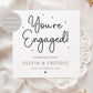 Personalised 'You're Engaged!' Engagement Card