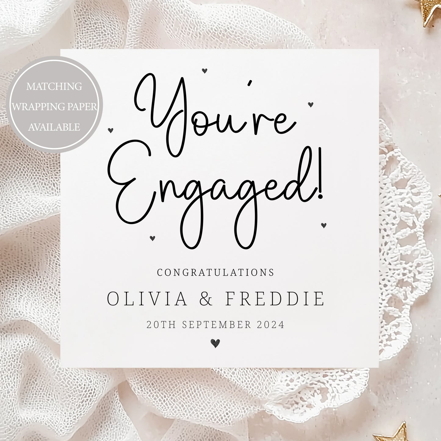 Personalised 'You're Engaged!' Engagement Card