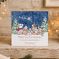 Personalised Woodland Christmas Card