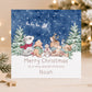 Personalised Woodland Christmas Card