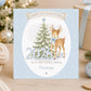 Personalised Boys First Christmas Wrapping Paper – Blue Reindeer 2026