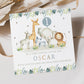 Personalised Safari Animals Birthday Gift Wrapping Paper