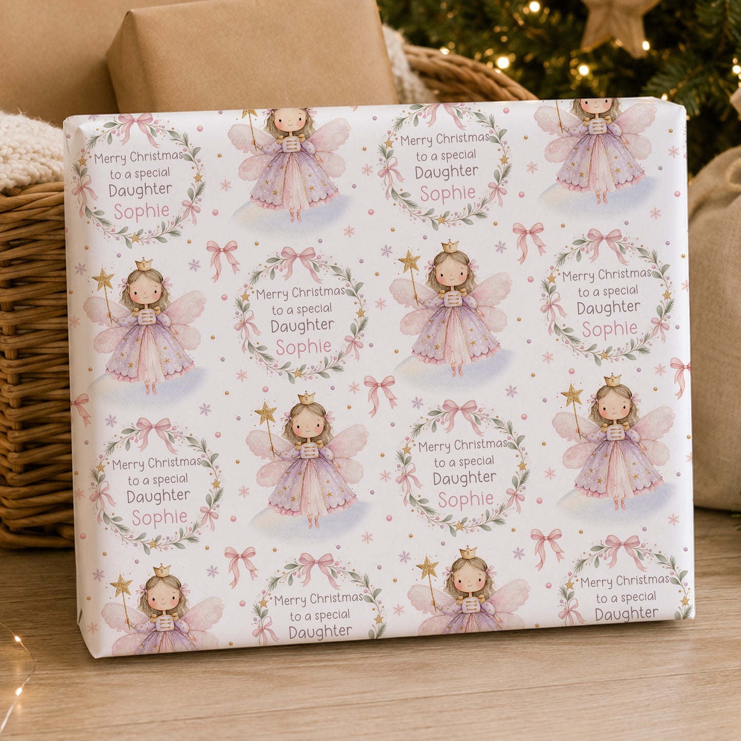 Personalised Granddaughter Christmas Card – Nutcracker Fairy Design