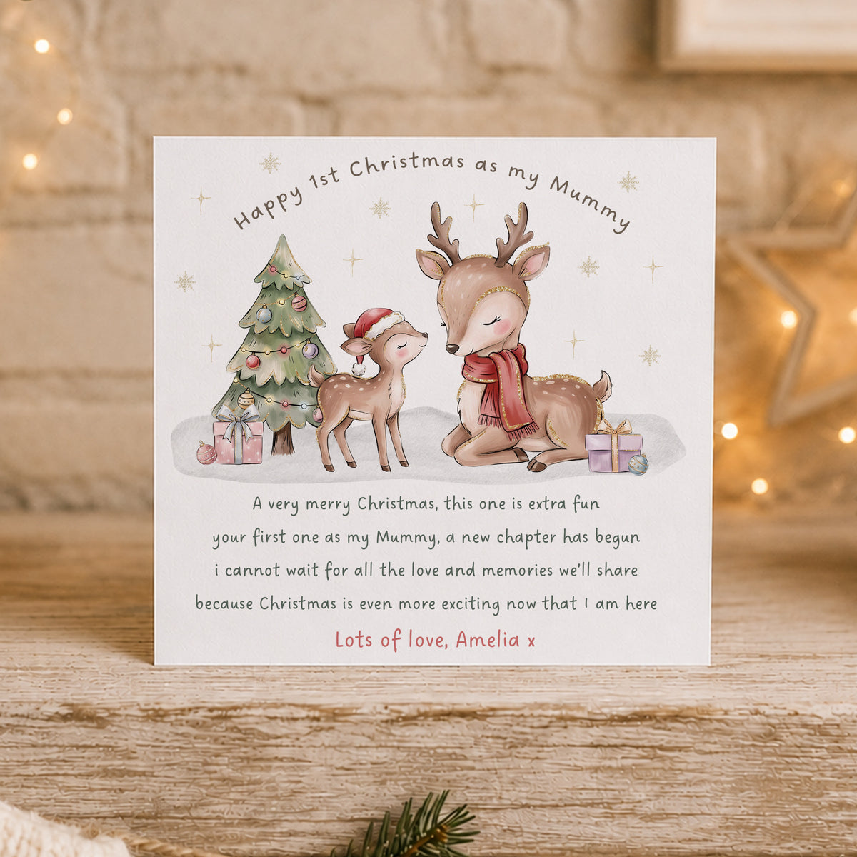 Personalised First Christmas as my Mummy Card