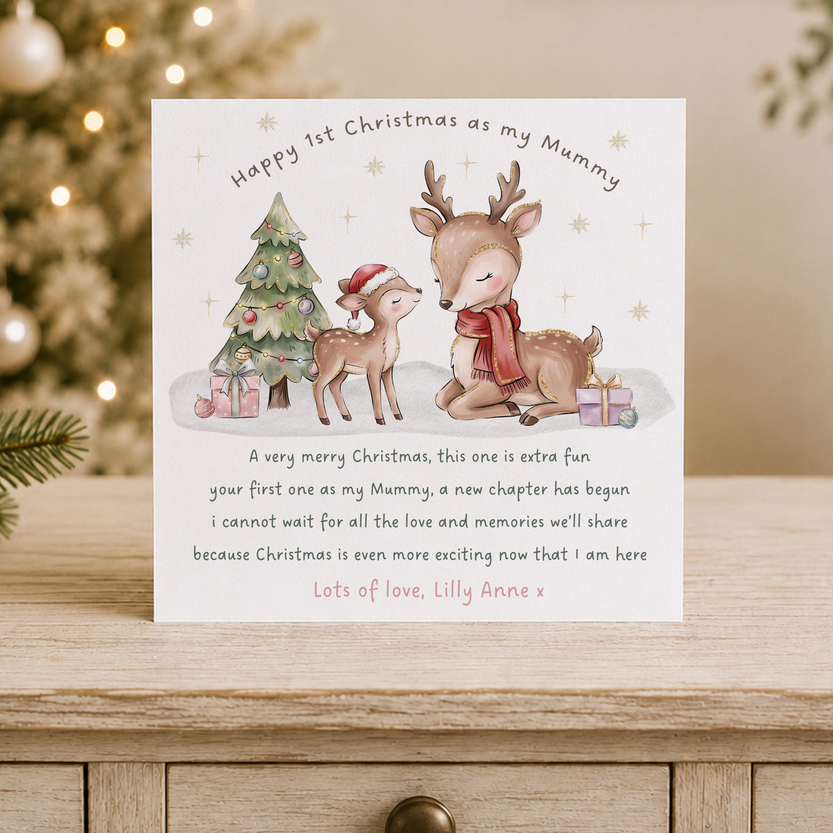 Personalised First Christmas as my Mummy Card