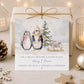 Personalised Son & Daughter-in-Law Penguin Christmas Card