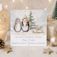 Personalised Son & Daughter-in-Law Penguin Christmas Card