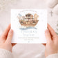 Personalised Boys Noah's Ark Christening, Baptism Card