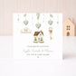 Personalised Green Eucalyptus New Home Card