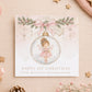 Personalised Daughter First Christmas Card – Pink Fairy