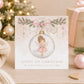 Personalised Daughter First Christmas Card – Pink Fairy
