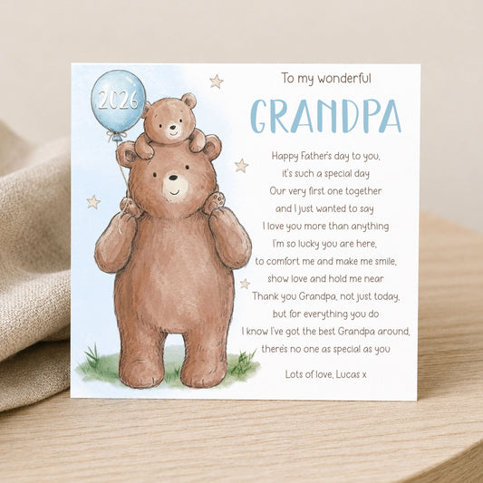 Grandad's First Father's Day Card