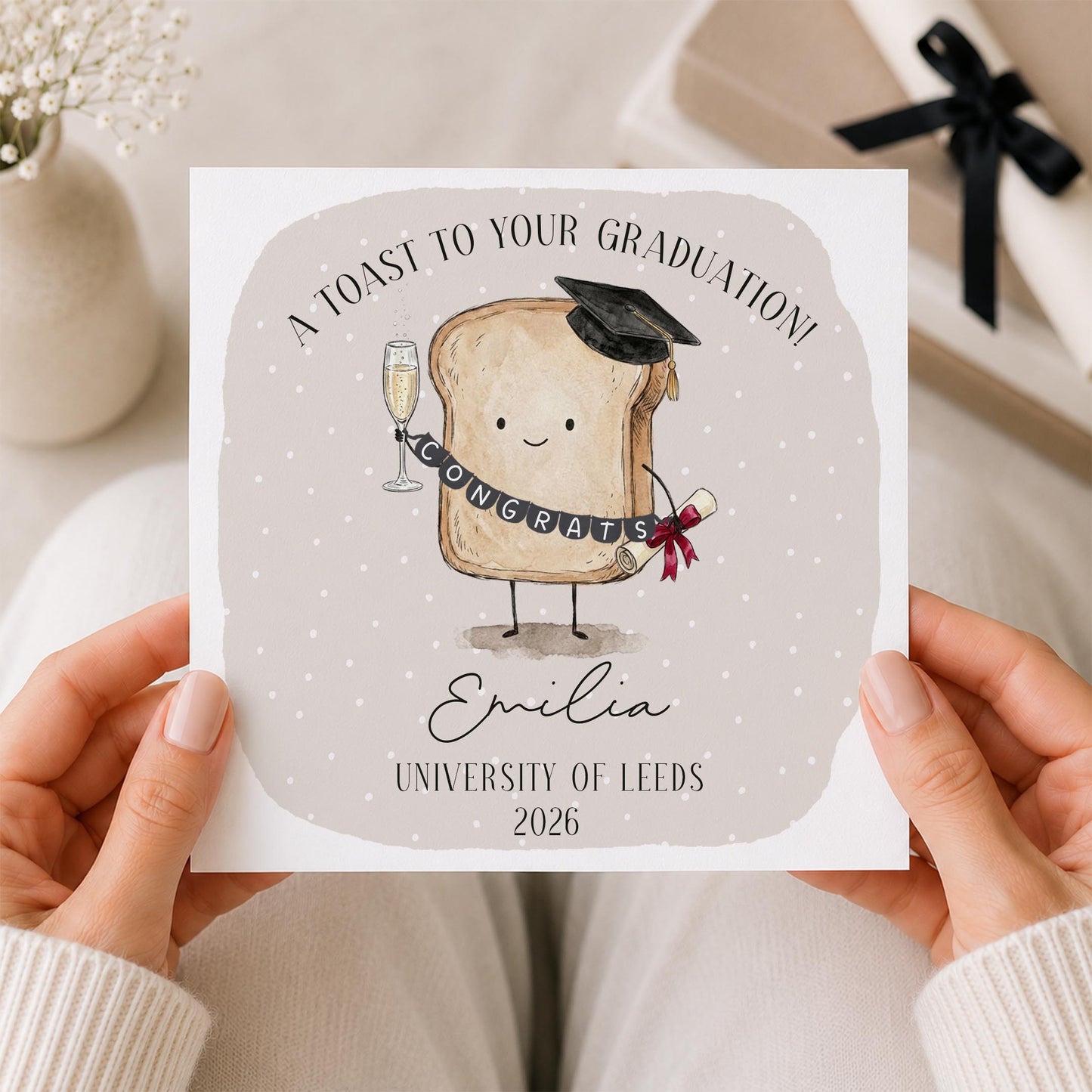 Funny Personalised Graduation Card