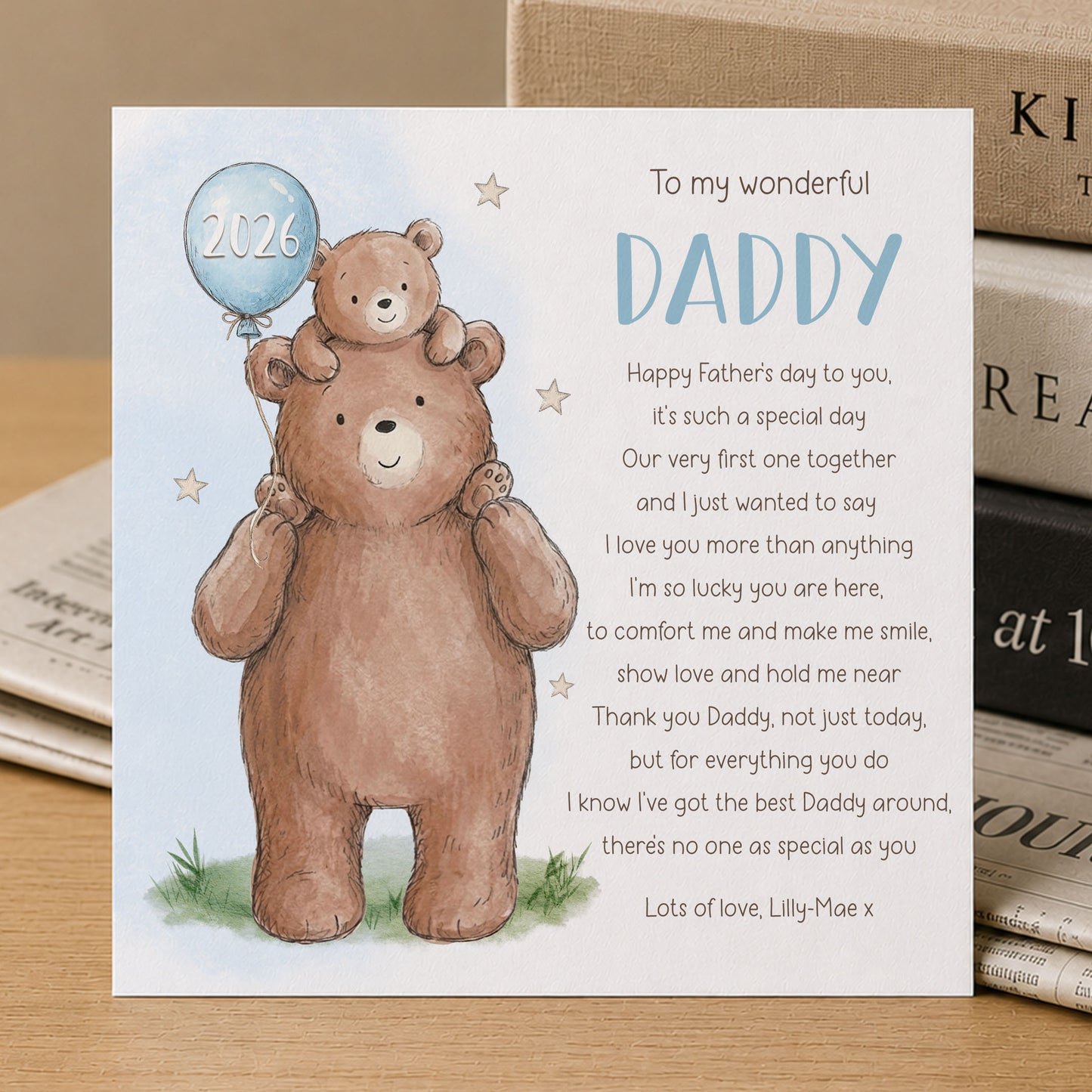 Daddy's First Father's Day Card